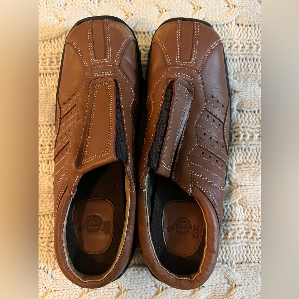 Euc Dr Martens Slip On Mules, Brown, European Size 39